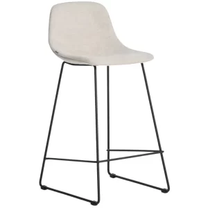 Kave Home Béžová látková barová židle Zahara 76 cm III.