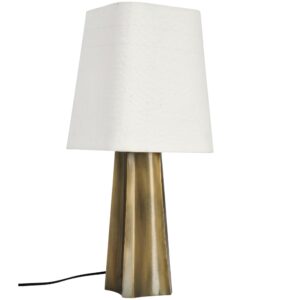 Bizzotto Zlato-bílá stolní lampa Tripura 61 cm