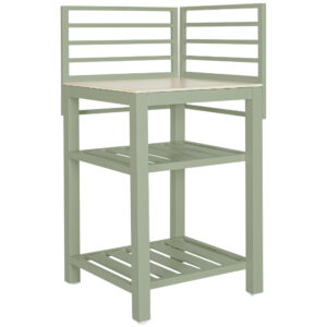 Bizzotto Zelený otevřený venkovní rohový kuchyňský modul Aria 62 cm