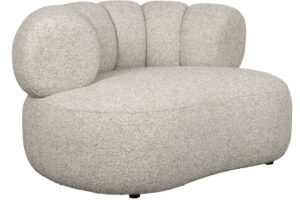 Dutchbone Béžové čalouněné lounge křeslo DUVANE