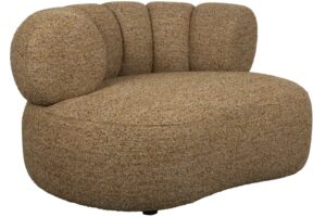 Dutchbone Hnědé čalouněné lounge křeslo DUVANE
