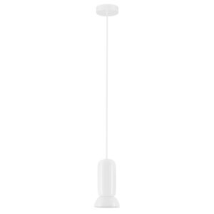 Nova Luce Bílé keramické závěsné světlo Parlo 11 cm
