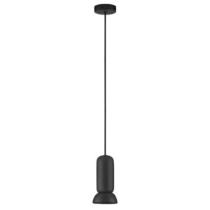 Nova Luce Černé keramické závěsné světlo Parlo 11 cm