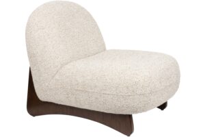 Dutchbone Béžové čalouněné lounge křeslo LOOM