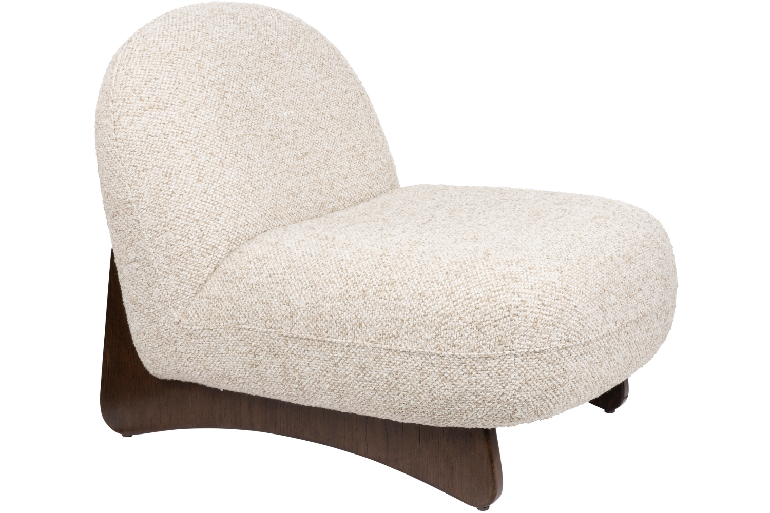 Dutchbone Béžové čalouněné lounge křeslo LOOM