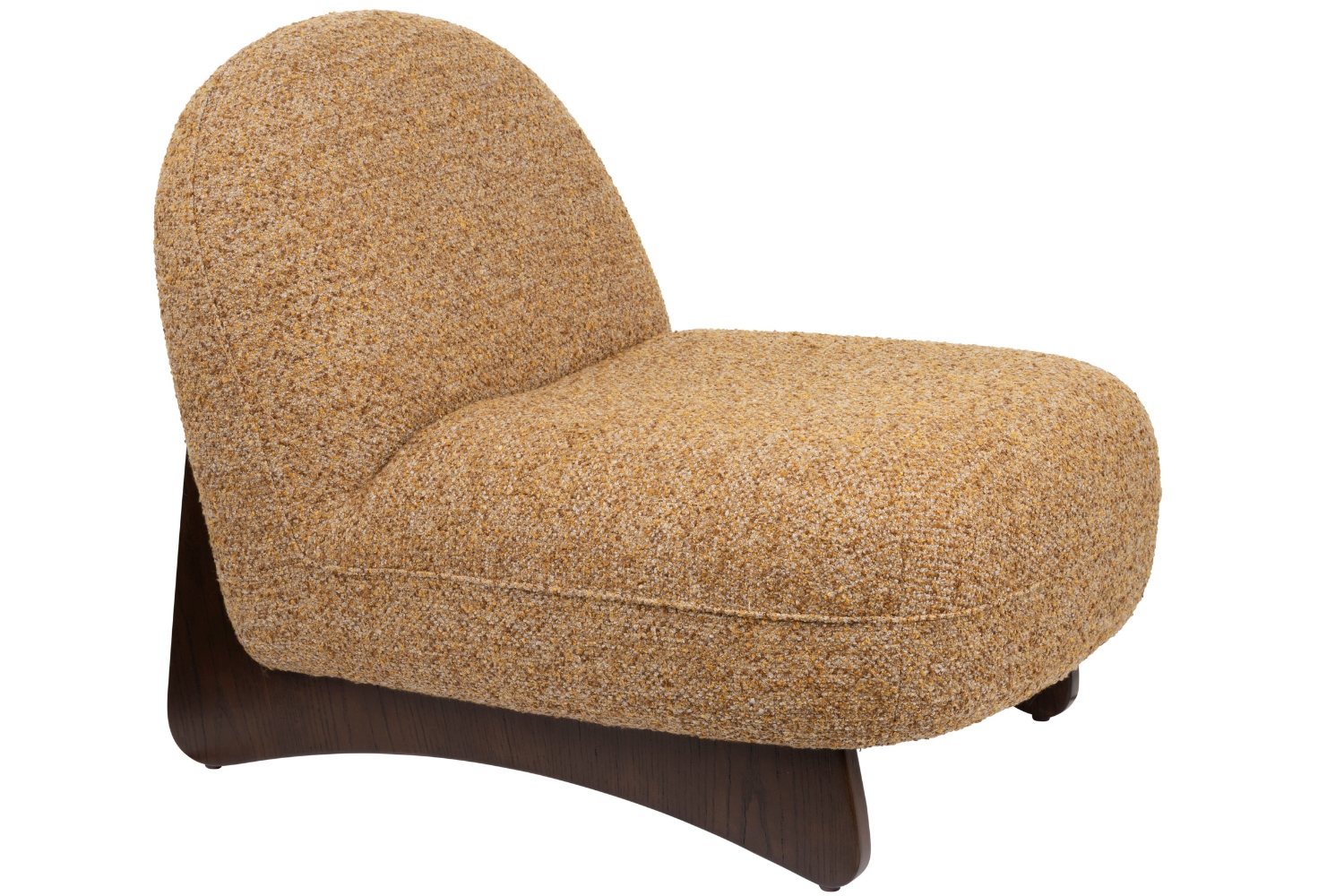 Dutchbone Hnědé čalouněné lounge křeslo LOOM