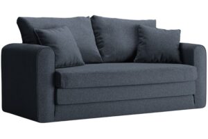 Micadoni Tmavě modrá rozkládací pohovka Lido 158 cm