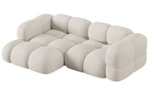 Cosmopolitan Design Béžová rohová pohovka Loretto 250 cm