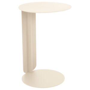 Fermob Béžový kovový zahradní odkládací stolek Bebop 40 cm