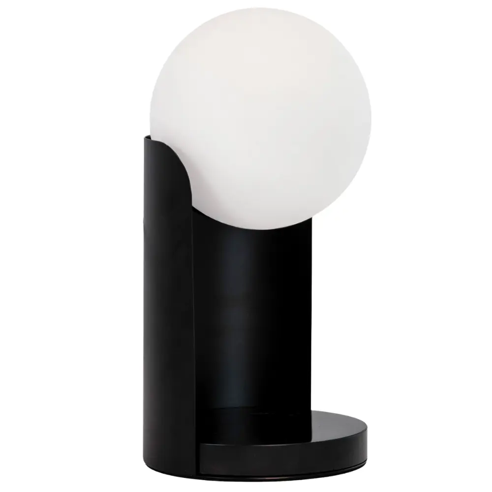 Černá kovová stolní lampa Angel Cerdá No. 8091