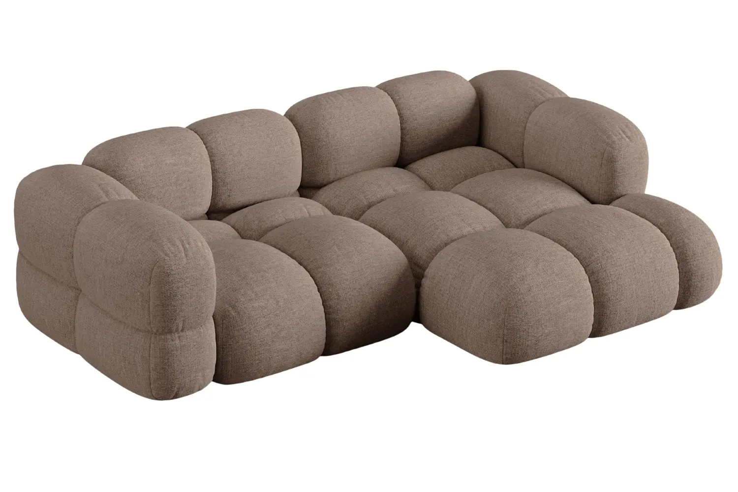 Cosmopolitan Design Světle hnědá rohová pohovka Loretto 250 cm