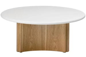 NovaNook Dubový konferenční stolek Arlom ⌀80 cm