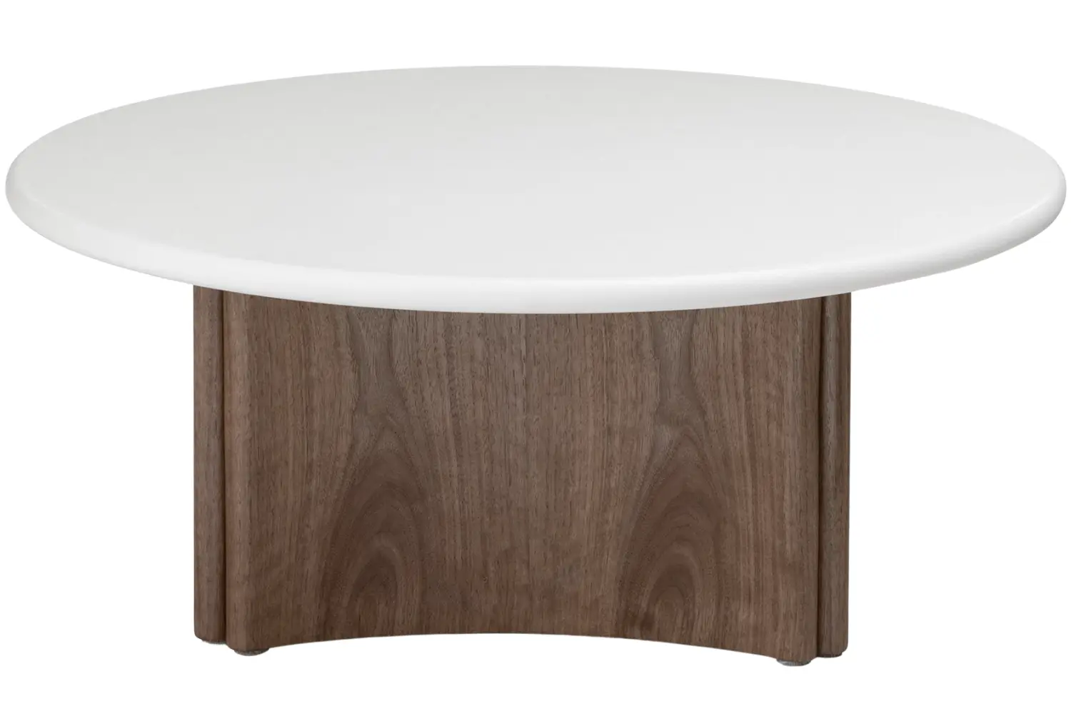 NovaNook Ořechový konferenční stolek Arlom ⌀80 cm
