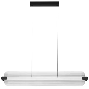Nova Luce Skleněné závěsné LED světlo Emery 87 cm
