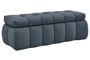 Bobochic Paris Tmavě modrá lavice Mont-Blanc 144 cm s úložným prostorem