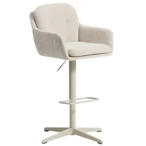 Kave Home Béžová otočná barová židle Lexa 65-85 cm