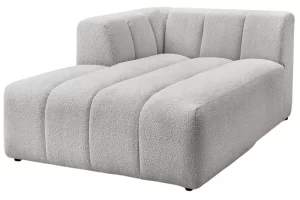 Bobochic Paris Světle šedá bouclé lenoška Annecy 170 cm