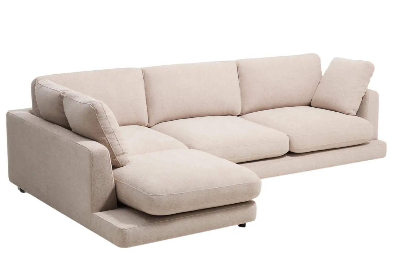 Kave Home Béžová rohová bouclé pohovka Gala 300 cm