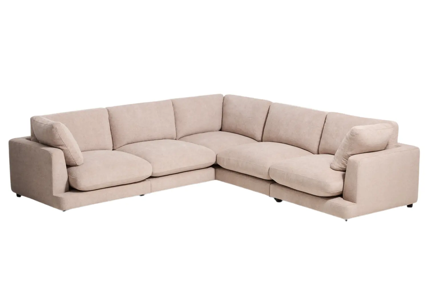 Kave Home Béžová rohová bouclé pohovka Gala 300 x 300 cm