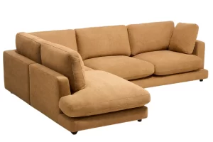 Kave Home Žlutá rohová bouclé pohovka Gala 300 cm II.
