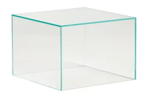 Kave Home Skleněný odkládací stolek Orlia 50 x 50 cm