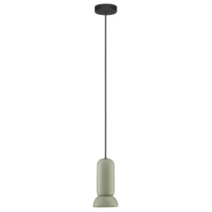 Nova Luce Zelené keramické závěsné světlo Parlo 11 cm