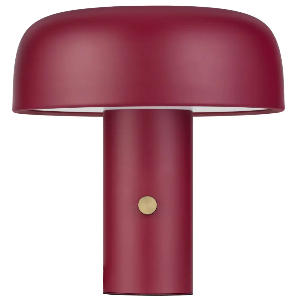 Nova Luce Červená kovová stolní LED lampa Noelia