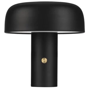 Nova Luce Černá kovová stolní LED lampa Noelia