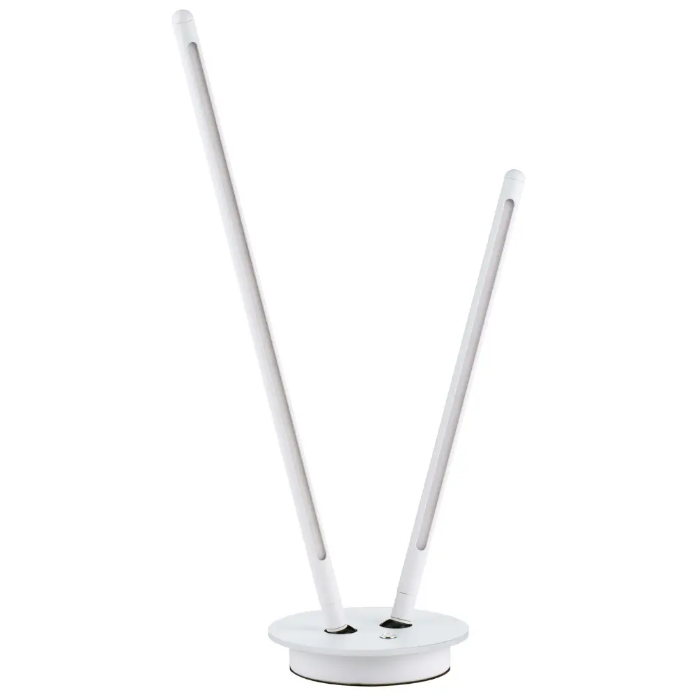 Nova Luce Bílá kovová stolní LED lampa Intec