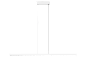 Nova Luce Bílé kovové závěsné LED světlo Deos 159 cm