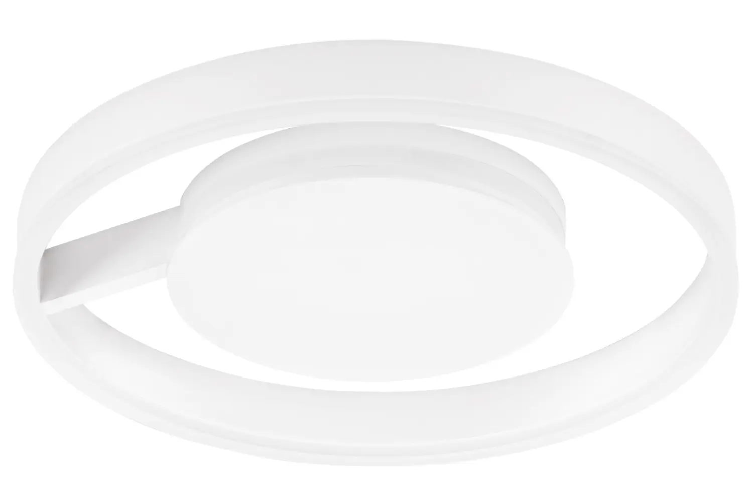 Nova Luce Bílé kovové stropní LED světlo Siena 40 cm