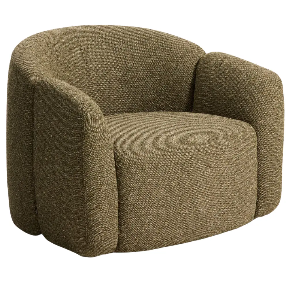 Kave Home Zelené čalouněné křeslo Corvena 98 cm