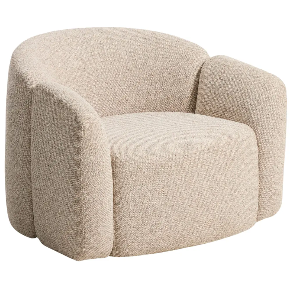 Kave Home Béžové čalouněné křeslo Corvena 98 cm