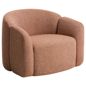 Kave Home Terakotové čalouněné křeslo Corvena 98 cm