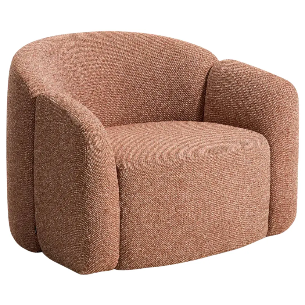 Kave Home Terakotové čalouněné křeslo Corvena 98 cm