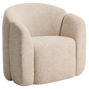 Kave Home Béžové čalouněné křeslo Corvena 85 cm