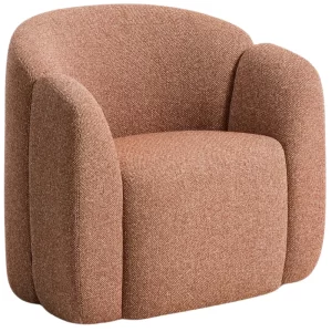 Kave Home Terakotové čalouněné křeslo Corvena 85 cm
