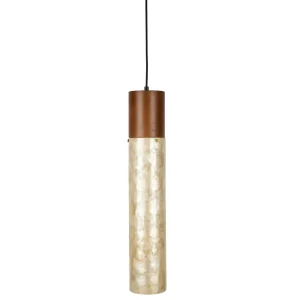 Dutchbone Béžové závěsné světlo BEAM ⌀12 cm