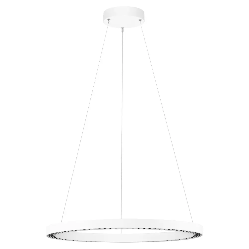 Nova Luce Bílé kovové závěsné LED světlo Deos 65 cm