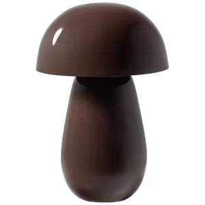 WOOOD Hnědá kovová stolní lampa Lumor