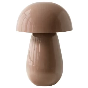 WOOOD Světle růžová kovová stolní lampa Lumor
