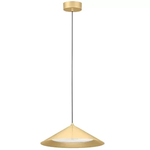 Nova Luce Zlaté kovové závěsné LED světlo Dario 40 cm