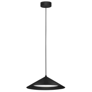 Nova Luce Černé kovové závěsné LED světlo Dario 40 cm