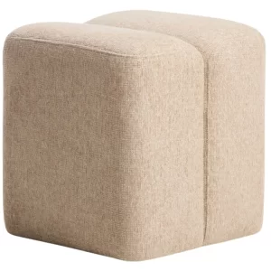 Kave Home Béžový puf Nedilo 45 x 45 cm