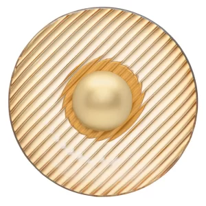 Nova Luce Zlaté skleněné nástěnné LED světlo Lavina 25 cm