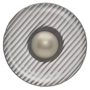 Nova Luce Kouřově šedé skleněné nástěnné LED světlo Lavina 25 cm
