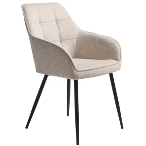 Unique Furniture Béžová čalouněná jídelní židle Nolan