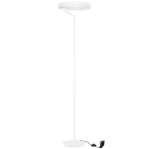 Nova Luce Bílá kovová stojací LED lampa Adaliz 180 cm