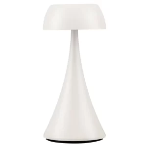 Nova Luce Bílá kovová nabíjecí stolní LED lampa Ycro