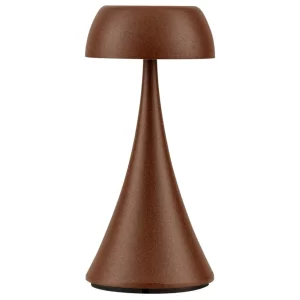 Nova Luce Hnědá kovová nabíjecí stolní LED lampa Ycro